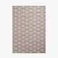 Indoor Outdoor Silver and White Geometric Design Rug