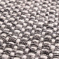 Indoor Outdoor Graphite and White Basket Weave Design Rug