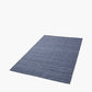Indoor Outdoor Denim Blue and White Ikat Design Rug