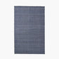 Indoor Outdoor Denim Blue and White Ikat Design Rug