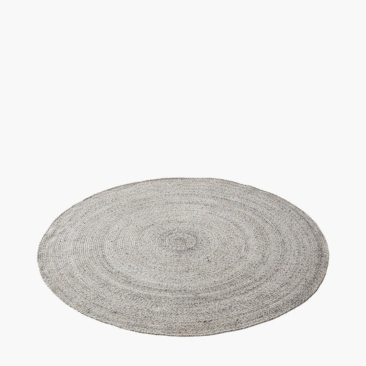 Indoor Outdoor Warm Grey Tweed Design Rug