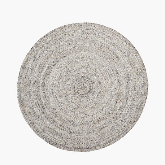 Indoor Outdoor Warm Grey Tweed Design Rug