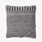 Indoor Outdoor Grey and White Plaited Stripe Design Scatter Cushion