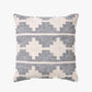 Indoor Outdoor Grey and White Moroccan Design Scatter Cushion