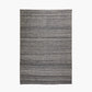 Indoor Outdoor Grey Double Stitch Design Rug Large
