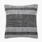 Indoor Outdoor Steel Grey and White Stripe Design Scatter Cushion