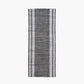 Indoor Outdoor Steel Grey and White Stripe Design Runner