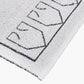 Indoor Outdoor White and Black Greek Key Design Rug