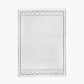 Indoor Outdoor White and Black Greek Key Design Rug