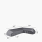 Platform Aerocover Left Hand 350x275x90xH30/45/70cm high