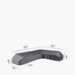 Platform Aerocover Left Hand 375x300x90xH30/45/70cm high