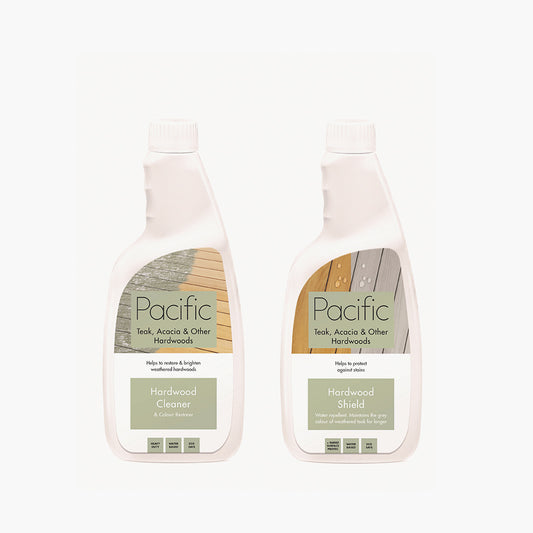 Hardwood Cleaner and Colour Restorer and Hardwood Shield