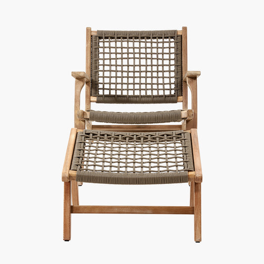 Sesto Outdoor Chair and Hocker Set