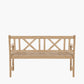 Cambridge Light Teak Outdoor 3 Seater Acacia Wood Bench