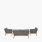 Larissa Kubu Grey Outdoor Seating Set