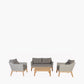 Larissa Light Kubu Grey Outdoor Seating Set