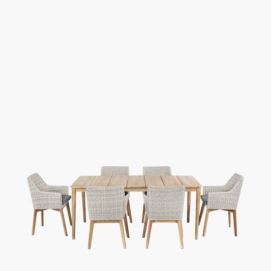 Larissa Light Kubu Grey Outdoor Dining Set