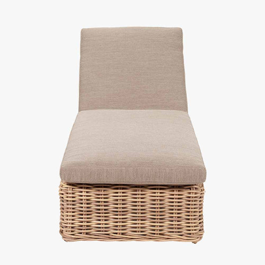 Garda Natural Antique Outdoor Sunlounger