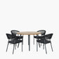 Bazel Outdoor 4 Seater Dining Set