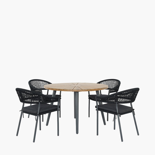 Bazel Outdoor 4 Seater Dining Set