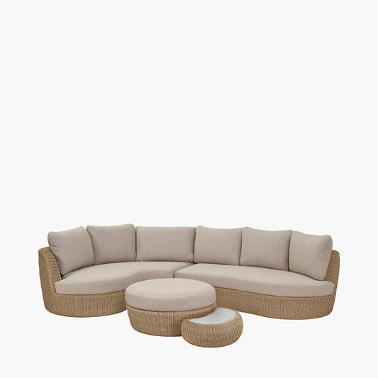 Kampala Natural Outdoor Corner Set