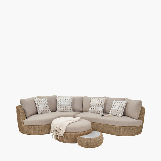 Kampala Natural Outdoor Corner Set