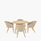 Cabon Outdoor 4 Seater Dining Set