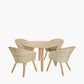 Cabon Outdoor 4 Seater Dining Set