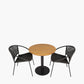 Dakota Black Outdoor Bistro Set