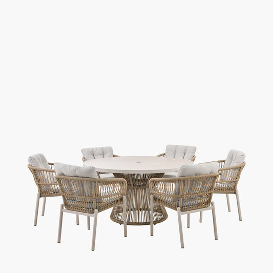 Martic Outdoor 6 Seater Dining Set