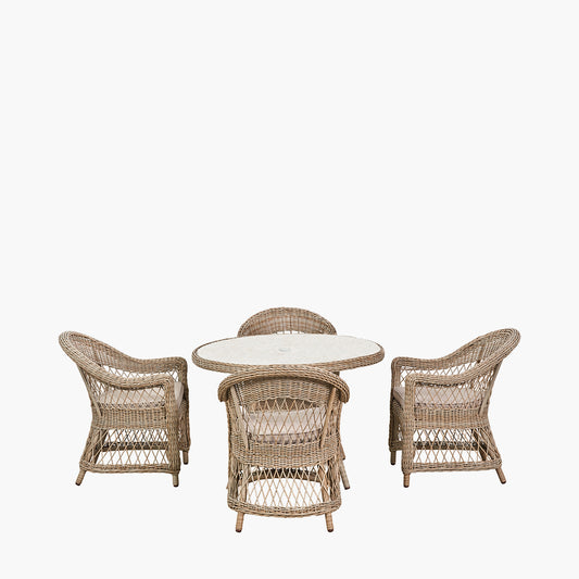 Pattaya Sand Outdoor 4 Seater Dining Set
