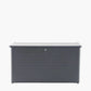 Rhode Island Large Galvanised Steel Cushion Box Anthracite