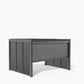 Abierto Full Electric 3m x 4m inc LED complete with 2 x 3m Fixed Louvre Panels & 1 x 4m Electric Blind, Delivery and Installation