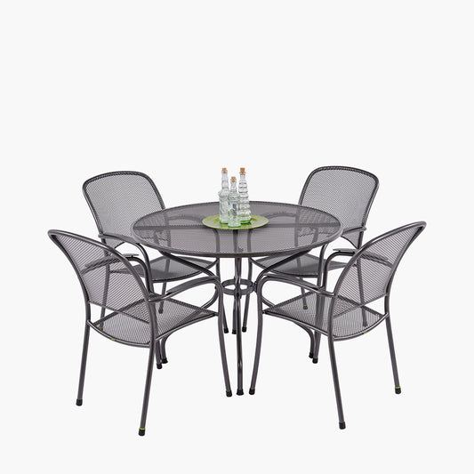 Carlo Round 4 Seater Dining Set