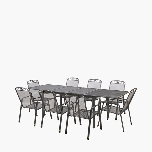 Savoy Extendable Rectangular 8 Seater Dining Set