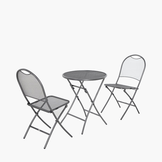 Caf�� Latte Balcony Folding Round Set