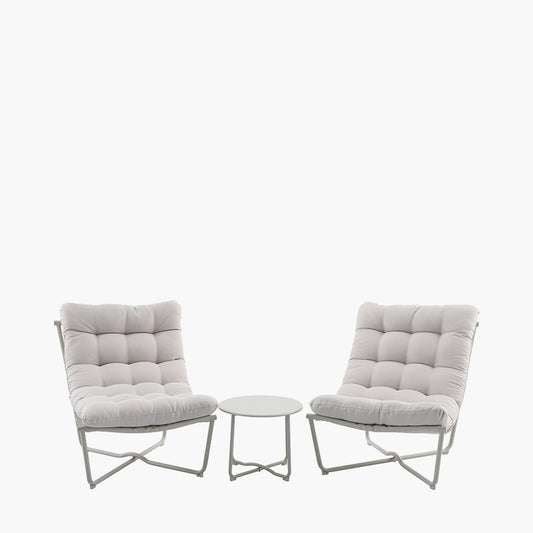 Clermont Putty Outdoor Lounging Set