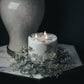 Large Frosted Eucalyptus Candle Wreath