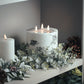 Large Frosted Eucalyptus Candle Wreath