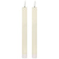 Luxe Collection Natural Glow S/ 2 Ivory LED Dinner Candles