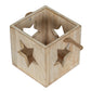 Washed Wood Large Star Tealight Candle Holder
