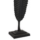 Black Cast Large Leaf Ornament