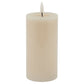 Luxe Collection Melt Effect 3x6 Taupe LED Wax Candle
