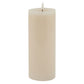 Luxe Collection Melt Effect 3.5x9 Taupe LED Wax Candle