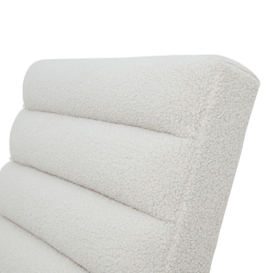 Bouclé Ribbed Ark Chair