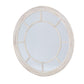 Washed Wood Framed Round Mirror
