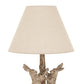 Stonewashed Marching Hares Lamp With Linen Shade