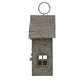 Rustic  Metal Hanging House Tealight With Glass Votive