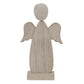 Large Whitewashed Rustic Angel