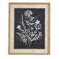Flora & Fauna Collection Meadow On Linen In Beaded Frame